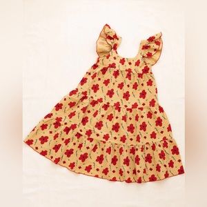 Fin & Vince Tiered Dress in Magnolia - Kids size 6/7